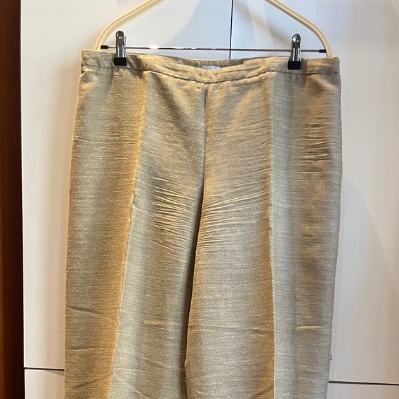 Armani Collezioni Pants - Vintage Armani Collezioni linen wide leg palazzo pants size 16 / 52